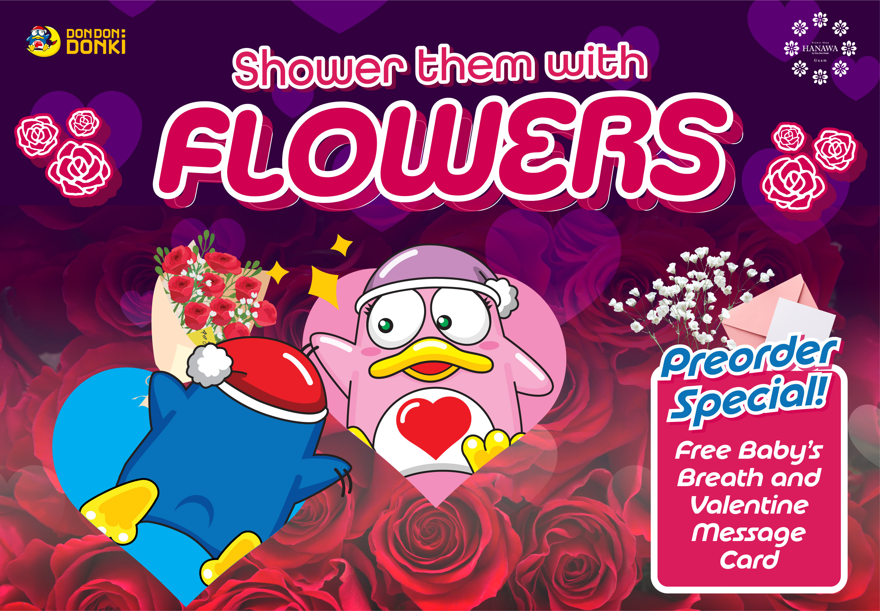 Shower Them with Flowers This Valentine’s at Don Don Donki Guam