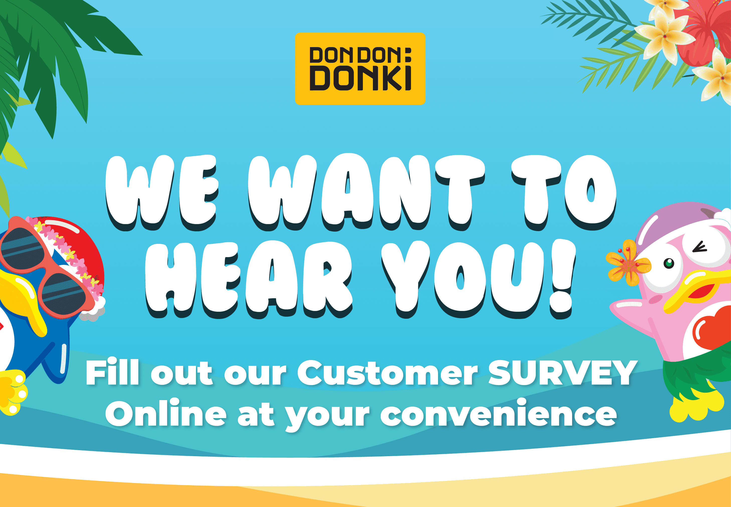 WE WANT TO HEAR YOU!